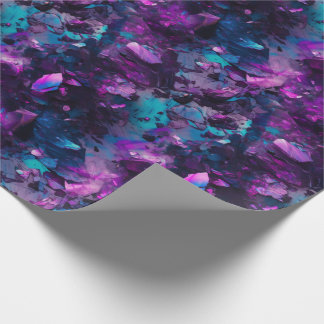 Cadeau Papier d'enveloppement d'eau violet Opal Crystals 