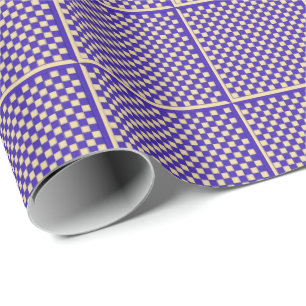 Cadeau Papier d'enveloppement d'échecs bleu