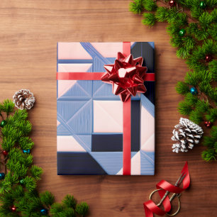 Cadeau Papier d'enveloppement d'élégance géométrique
