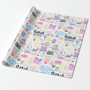 Cadeau Papier d'enveloppement des affirmations positives