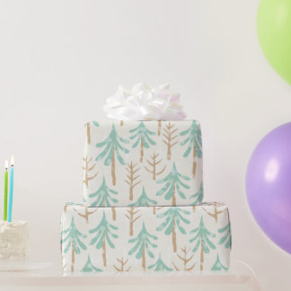 Cadeau Papier d'enveloppement des arbres de Noël