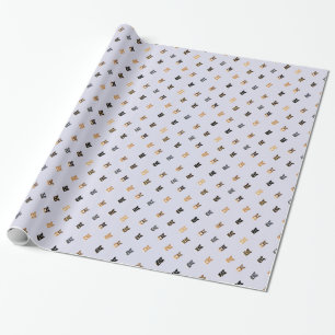 Cadeau Papier d'enveloppement des boutons de corgi