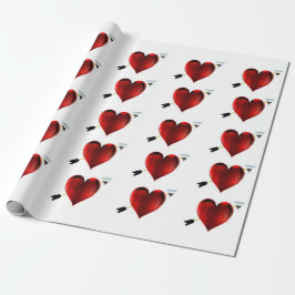 Cadeau Papier d'enveloppement des coeurs