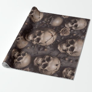 Cadeau Papier d'enveloppement des crânes