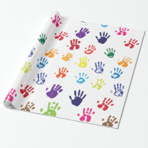 Papier d'enveloppement des empreintes de main