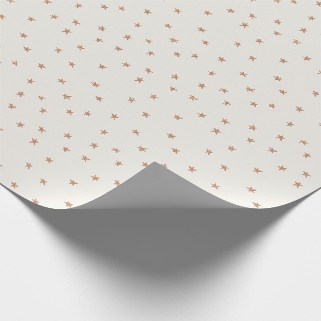 Cadeau Papier d'enveloppement des étoiles d'or (Coin)