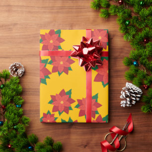 Cadeau Papier d'enveloppement des fleurs de l'étoile de N