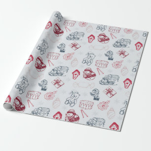 Cadeau Papier d'enveloppement des jouets de vacances vint