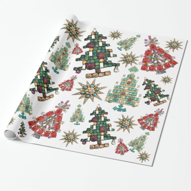 Cadeau Papier d'enveloppement des ornements de Noël (Déroulé)