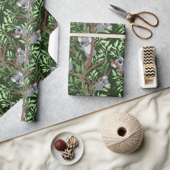 Cadeau Papier d'enveloppement des ours Koala mignonnes (Artisanat)