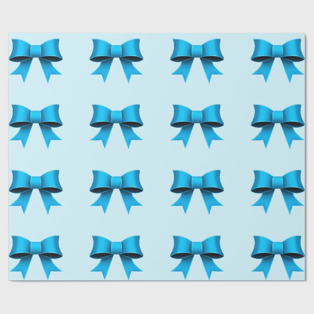 Cadeau Papier d'enveloppement des vaches bleues (Plat)