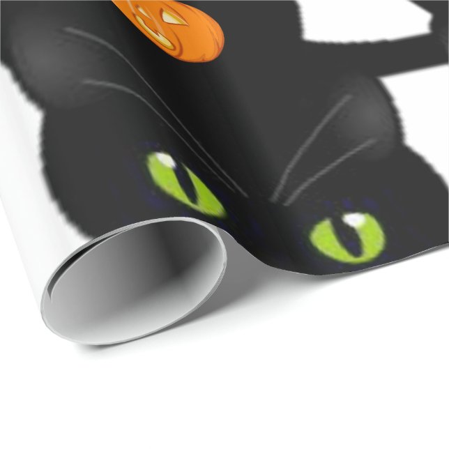 Cadeau Papier d'enveloppement d'Halloween (Coin rond)