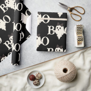 Cadeau Papier d'enveloppement d'Halloween mignon - Fantôm