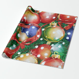 Cadeau Papier d'enveloppement d'ornement de Noël Vintage
