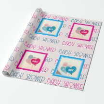 Papier d'enveloppement doux à un Baby shower
