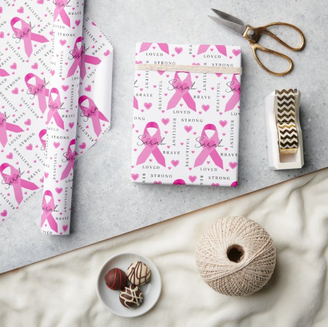 Cadeau Papier d'enveloppement du cancer du sein (Artisanat)
