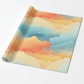 Cadeau Papier d'enveloppement du ciel de crémaillère