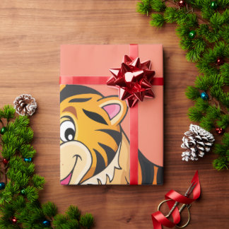 Cadeau Papier d'enveloppement du retrait du tigre