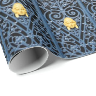 Cadeau Papier d'enveloppement en fer forgé Art déco