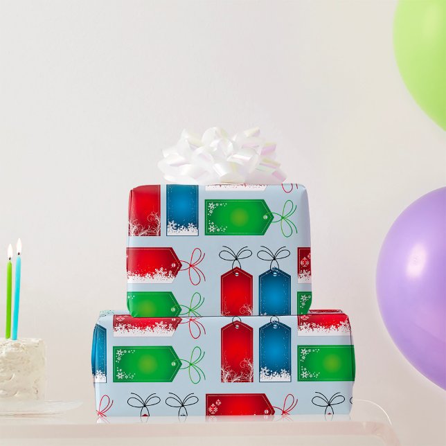 Cadeau Papier d'enveloppement Étiquette de Noël (Créateur téléchargé)