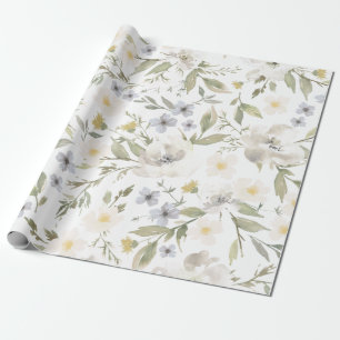 Cadeau Papier d'enveloppement fleur sauvage Romance