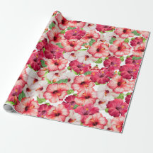 Papier d'enveloppement Floral hawaïen