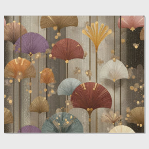 Cadeau Papier d'enveloppement floral japonais de luxe E