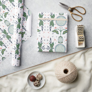 Cadeau Papier d'enveloppement Floral norvégien