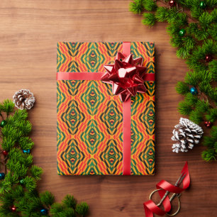 Cadeau Papier d'enveloppement géométrique moderne Kente