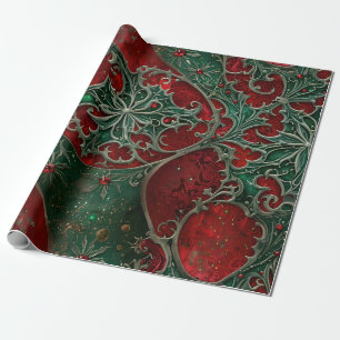 Cadeau Papier d'enveloppement gothique de Noël