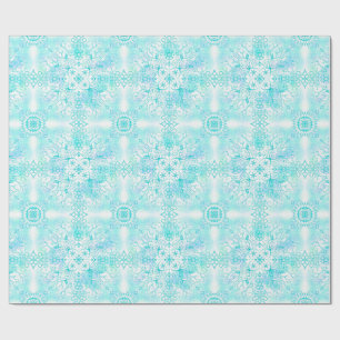 Cadeau Papier d'enveloppement hivernal Icy Trees
