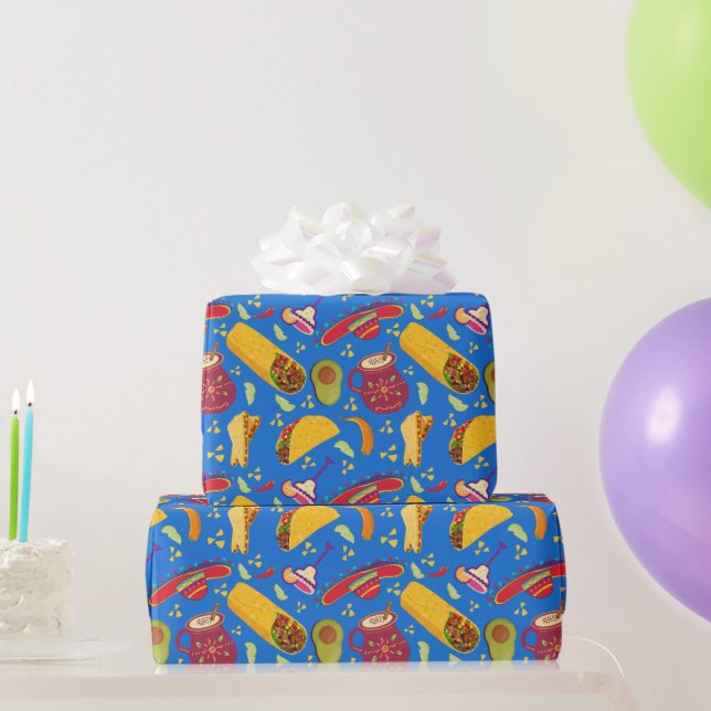 Cadeau Papier d'enveloppement mexicain Fiesta (Cadeaux de fête)