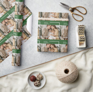Cadeau Papier d'enveloppement moderne personnalisé avec p