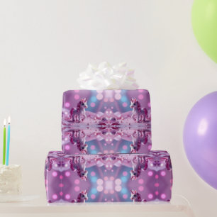 Cadeau Papier d'enveloppement monocalice rose
