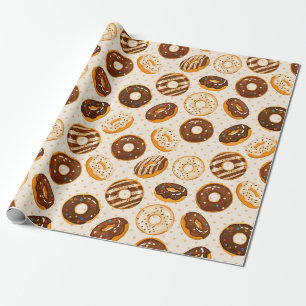 Cadeau Papier d'enveloppement Motif à Donut