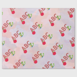 Cadeau Papier d'enveloppement Motif ABC Bookworm