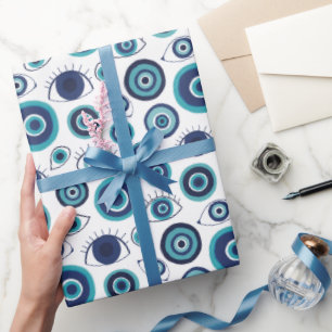 Cadeau Papier d'enveloppement Motif grec moderne