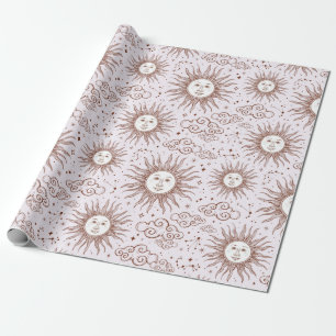 Cadeau Papier d'enveloppement Motif Sun