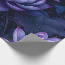 Papier d'enveloppement nocturne Lotus foncé