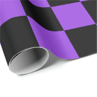 Papier d'enveloppement noir et violet extra-large
