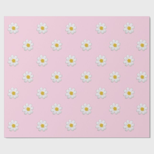 Cadeau Papier d'enveloppement Pastel Daisy (Plat)