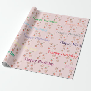 Cadeau Papier d'enveloppement personnalisé d'anniversaire
