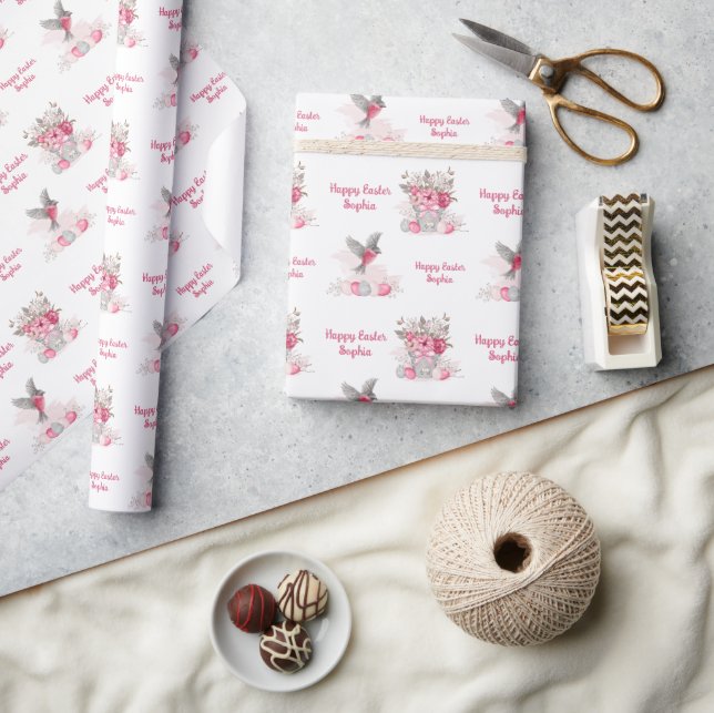 Cadeau Papier d'enveloppement personnalisé de Pâques (Artisanat)