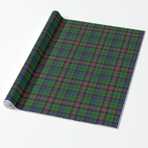 Cadeau Papier d'enveloppement plat couleur Allison Tartan