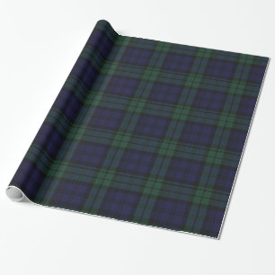 Cadeau Papier d'enveloppement plat traditionnel Black Wat