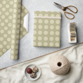 Cadeau Papier d'enveloppement Pois d'or