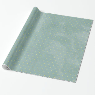 Cadeau Papier d'enveloppement Poke Poke Polka bleu Noël