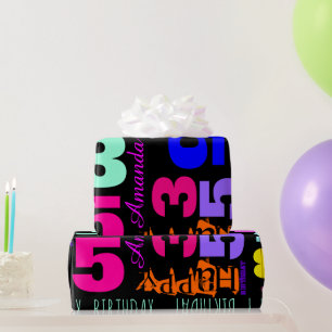 Cadeau Papier d'enveloppement POP personnalisé 35e anniv