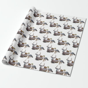 Cadeau Papier d'enveloppement pour animaux forestiers