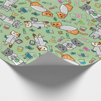 Cadeau Papier d'enveloppement pour chats scientifiques